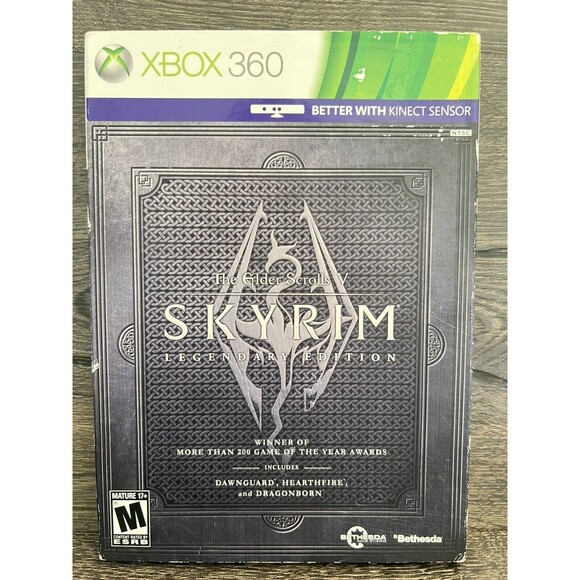 The Elder Scrolls V:Skyrim Legendary Edition 2 Disc Set (Xbox 360) Manual Tested - Picture 1 of 5